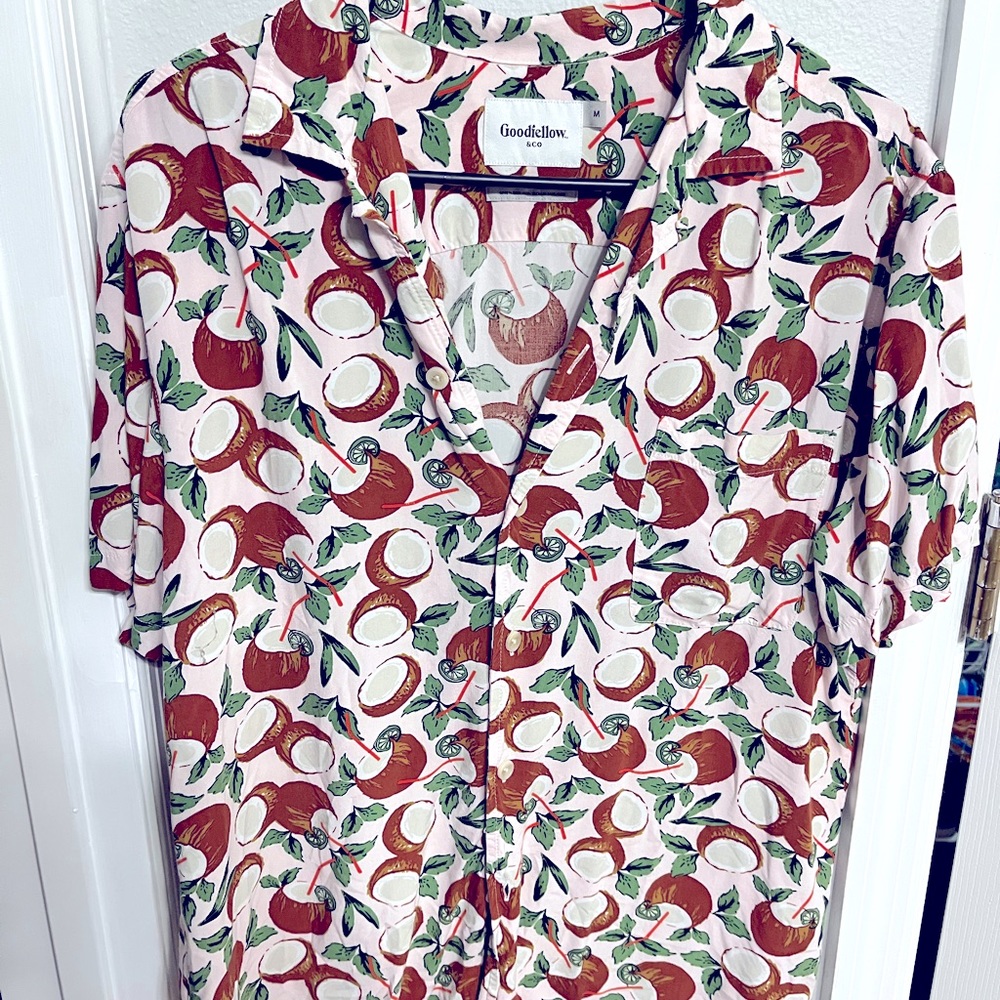 Button up shirt with coconuts!
